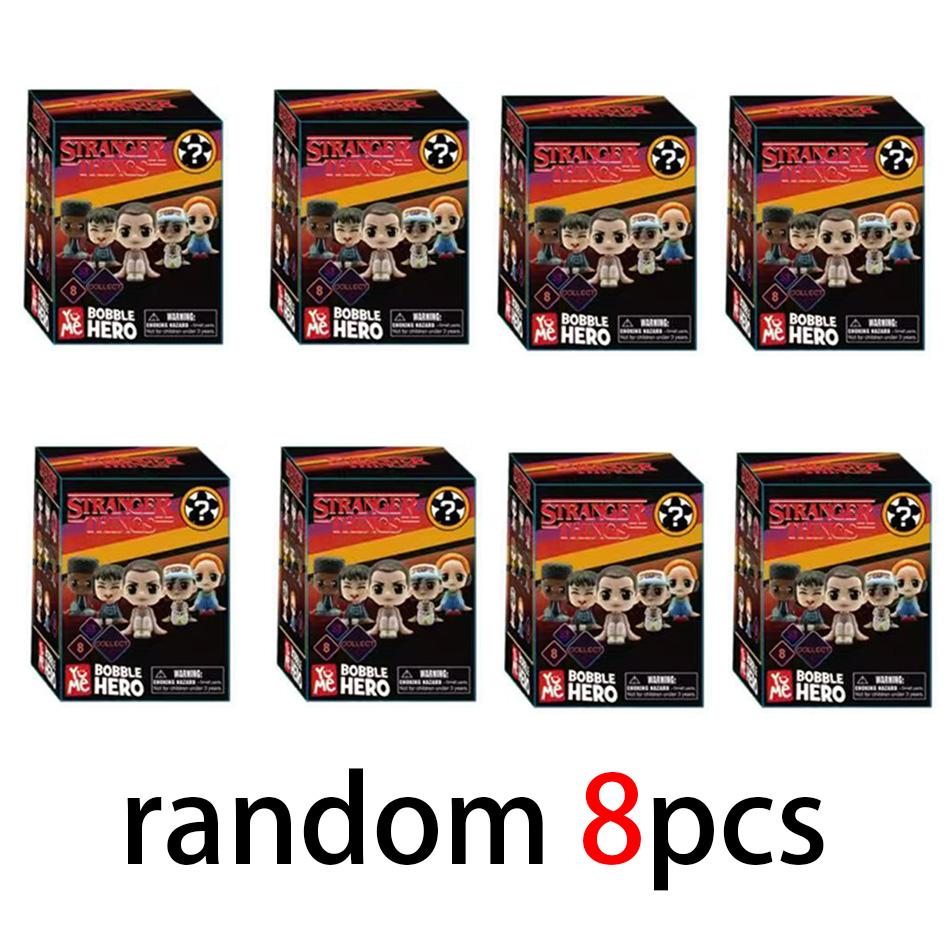 New 8 styles Stranger Keychain Eleven Dustin Barb steve Demogorgon Action  Figures Toys THINGS with box
