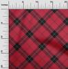 oneOone Cotton Flex Fabric Tartan Check Print Fabric By The Yard 40 Inch