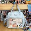Geantă de umăr tip crossbody stil preppy japonez Y2K Rucsacuri noi din nailon pentru școală pentru fete adolescente Rucsacuri transparente Itabag Geantă Ita