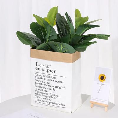 Floral Arrangement Courtyard  Party Supplies Artificial Ficus Branch Fake Plants Faux Leaves Lifelike Greenery