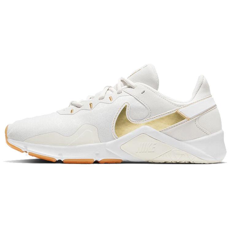 

Новые кроссовки Nike Legend Essential 2 для женщин, бело-золотистые CQ9545-010 36.5