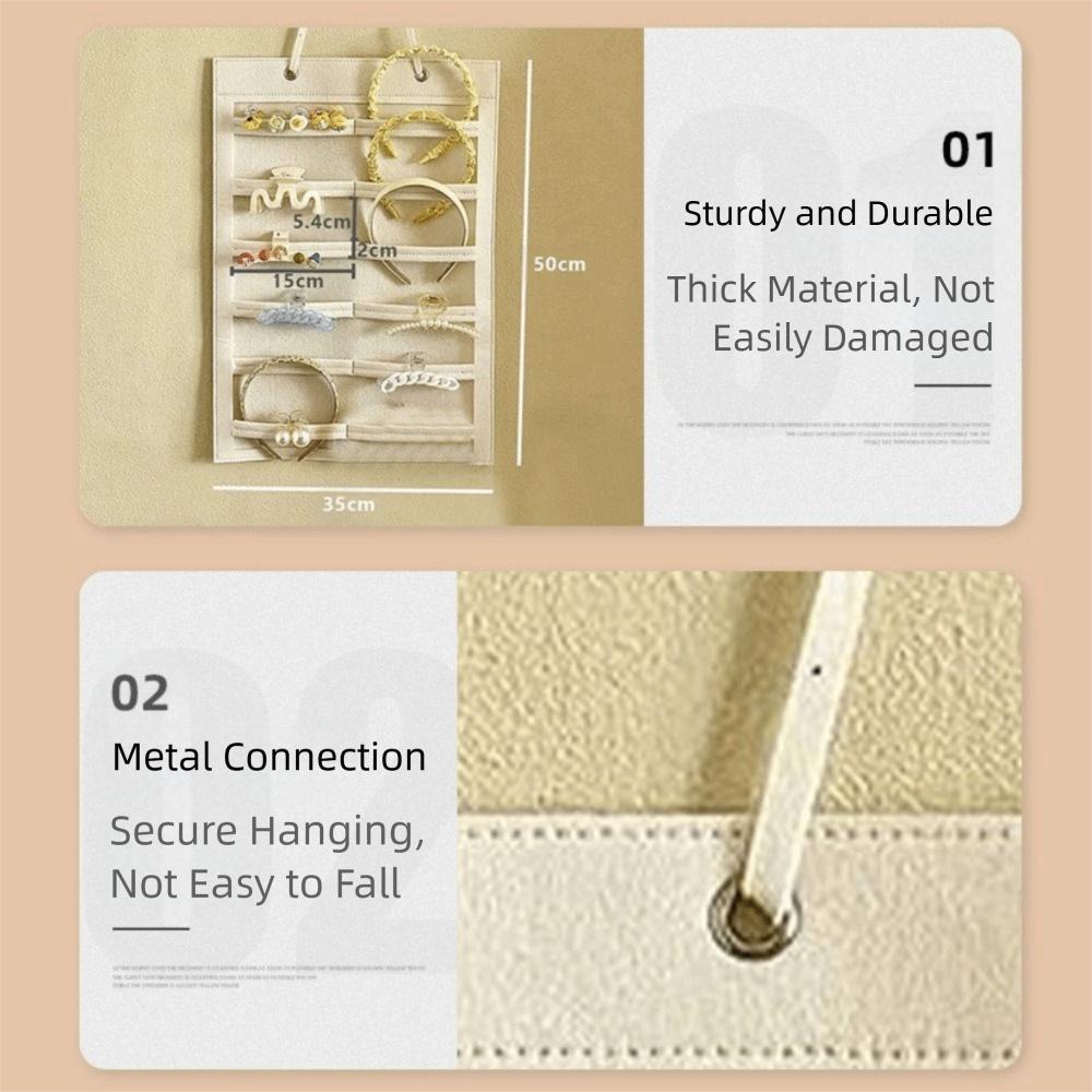 Large Capacity Hair Clip Organizer Space-Saving Headband Holder  Baby Girl's Room