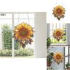 Sunflower Acrylic Window Hanging Decorative Art For Home Living Room Decor