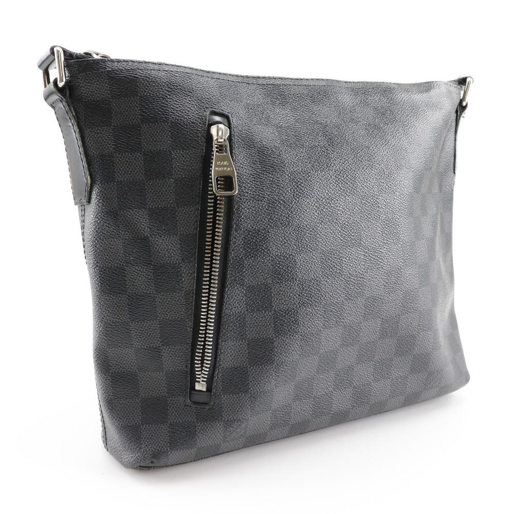 LOUIS VUITTON Mick PM Shoulder Bag N41211 black Damier Grafitto Canvas mens Used