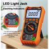NJTY T58B T58C Inductance Digital Multimeter AUTO Range 9999 Counts  Voltage Current Capacitance LED Smart Backlit Large Screen