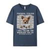 Personal Stalker Chihuahua Dog Arrested Jail Photo Graphic T Shirts Men Cotton Clothes