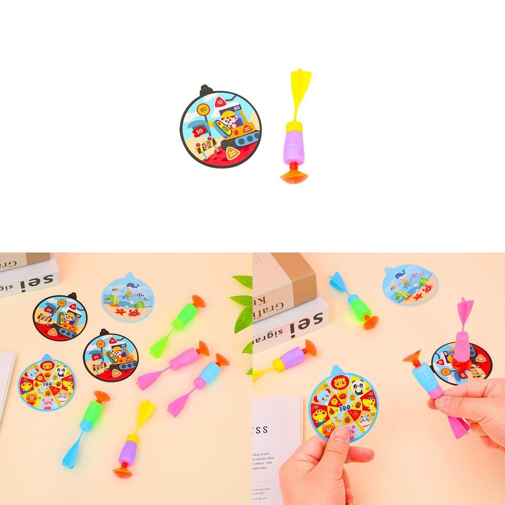 Cartoon Dartboard Playroom Toy With Suction Cups Paper Construction For Kids