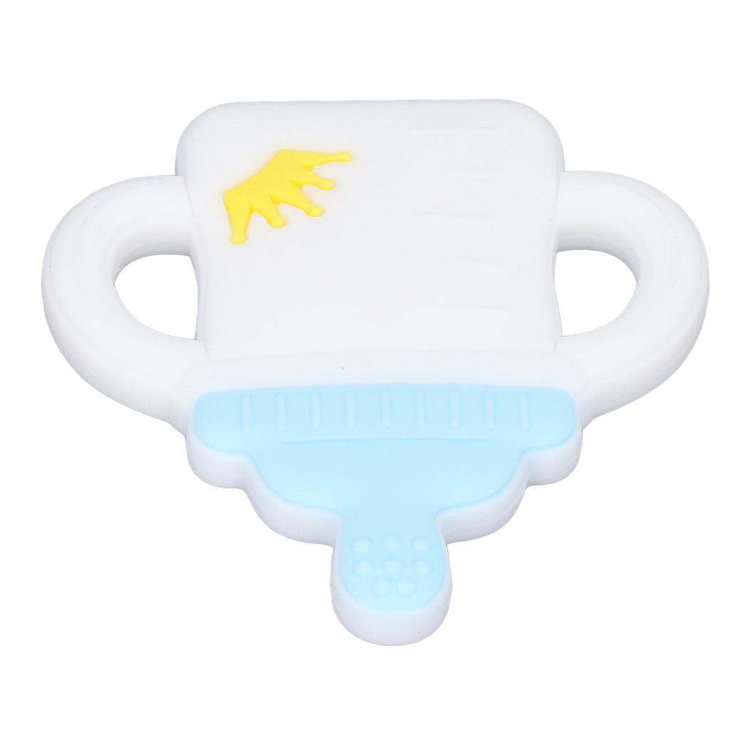 Baby Teether Cartoon Bottle Shape One Piece Soft Flexible Baby Silicone Teether Baby Teething Chew Toys