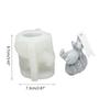 Silicone Crafts Mold Reusable Casting Epoxy Mold 3D Candle Making Easter Rabbit Silicone DIY 3D Handicrafts Resin Molds