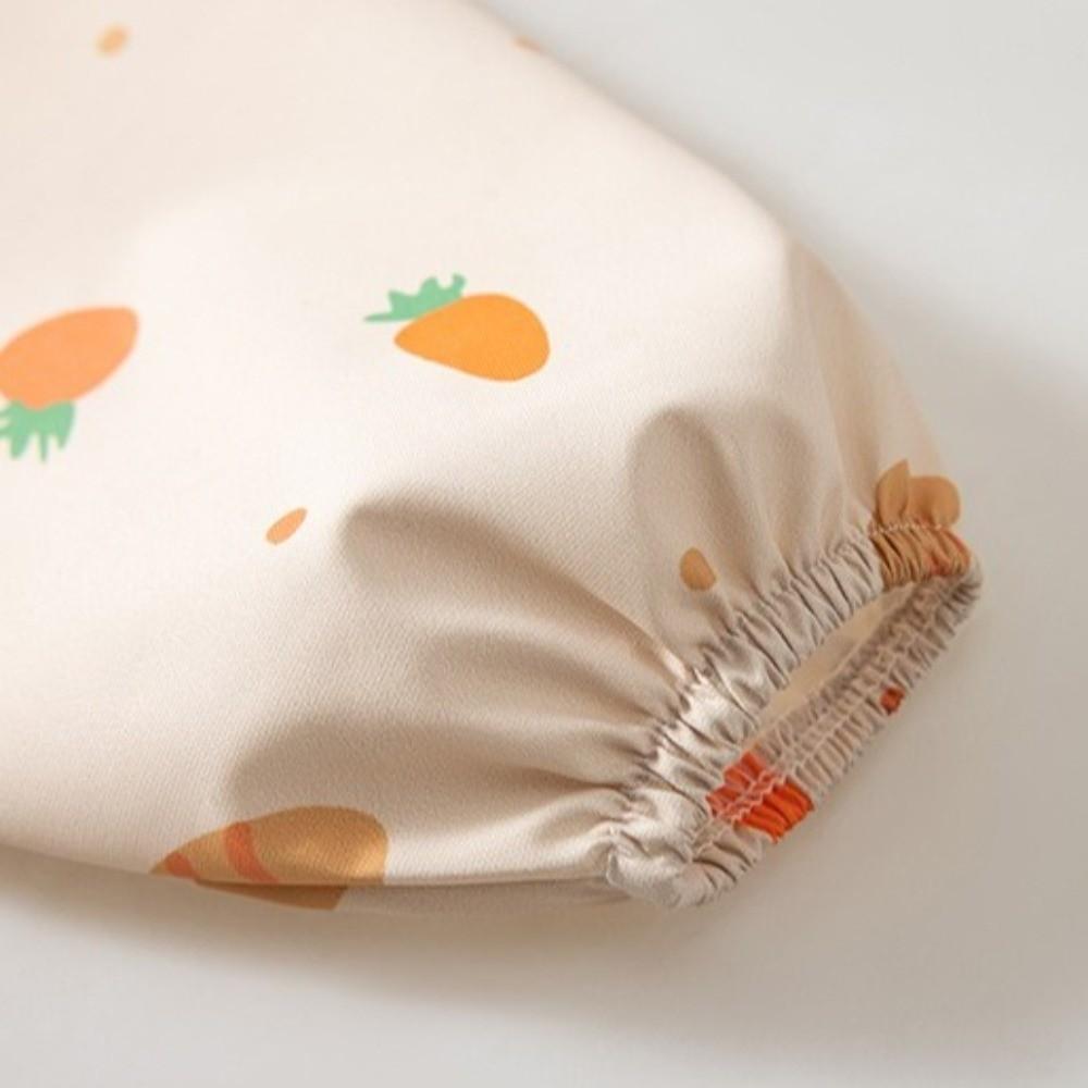 Adjustable Toddler Long Sleeve Apron Soft Baby Rice Pocket Smock Child Feeding Bib  Meal Eating