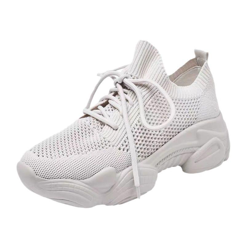 Sommer Neue Mesh Atmungsaktive Damen Allround Dicke Sohle Frühling und Herbst Sneaker Tide