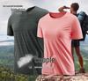 2022 Ice Silk Quick-Dry Plus Size Men's Loose Casual Crew Neck Short Sleeve T-Shirt