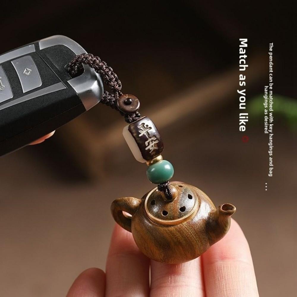 Mini Teapot Pendant Waterproof Phone Chain Cartoon Little Teapot Keychain  Women Men