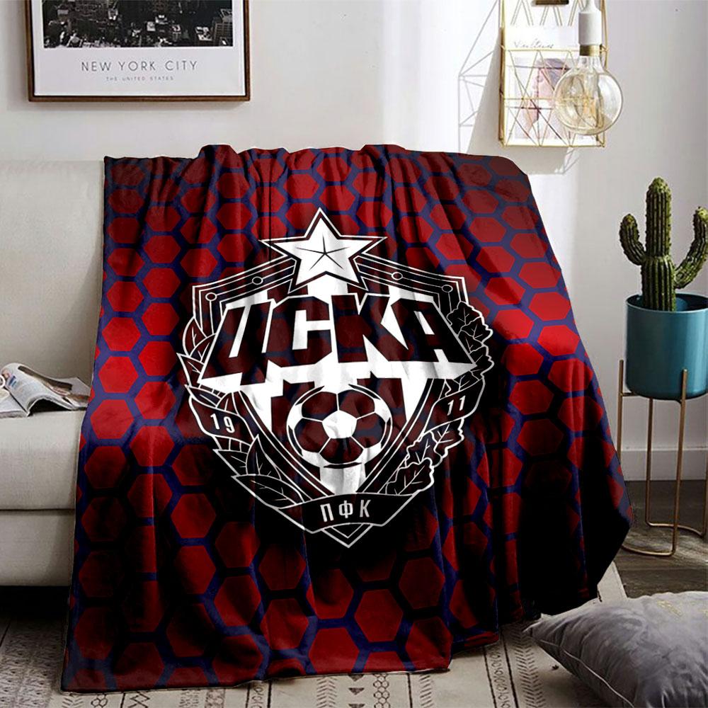 CSKA Logo Blanket Design for all seasons blanket lunch break throw gift