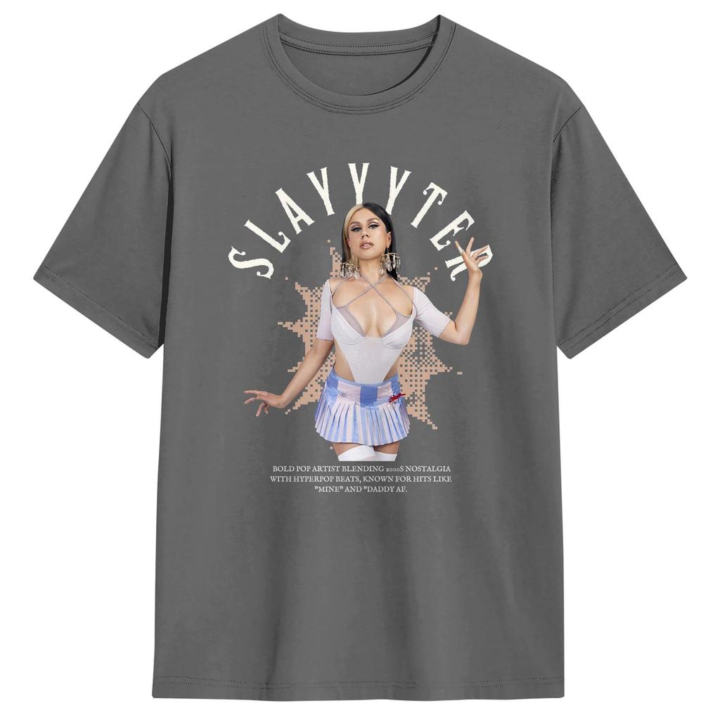 Hyperpop Dreams A Tribute To Slayyyter Tshirt Summer Vintage Tshirts 100 Cotton Hip Hop Tee Shirt For Male Design Clothes