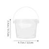 10pcs Plastic Storage Buckets Moisture Proof Round Containers Kitchen Canisters Lightweight Food Grade PP Jars Seal Lids