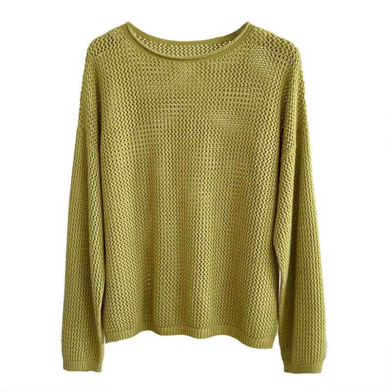 Autumn Korean Fluffy Women's Sweater - Soft, Loose, Round Neck Knit in Lazy Fashion Style