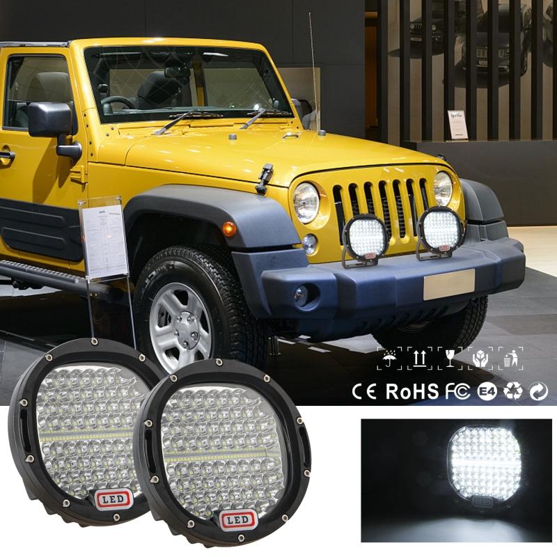 7 "round Working Light Spotlights 300w Truck Vehicle Pickup Truck Front Bumper Modified Light