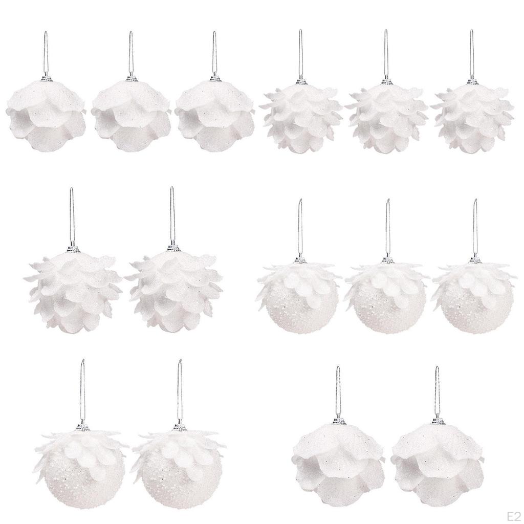 2 Pieces/3 Pieces Ball Decor Door Gadgets Wreath Pendants Foam Tree Hanging Balls for Party Wedding