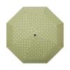 Small fresh vinyl wooden handle three-fold umbrella men's and women's umbrellas simple retro polka dot umbrella parasol