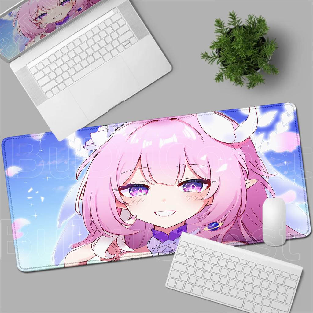 New Pretty Anime Girl Cyrene Mouse Pad Pink Cute Honkai Star Rail Desk Mat Laptop Gaming Mousepad Keyboard Desktop Table Mat XXL