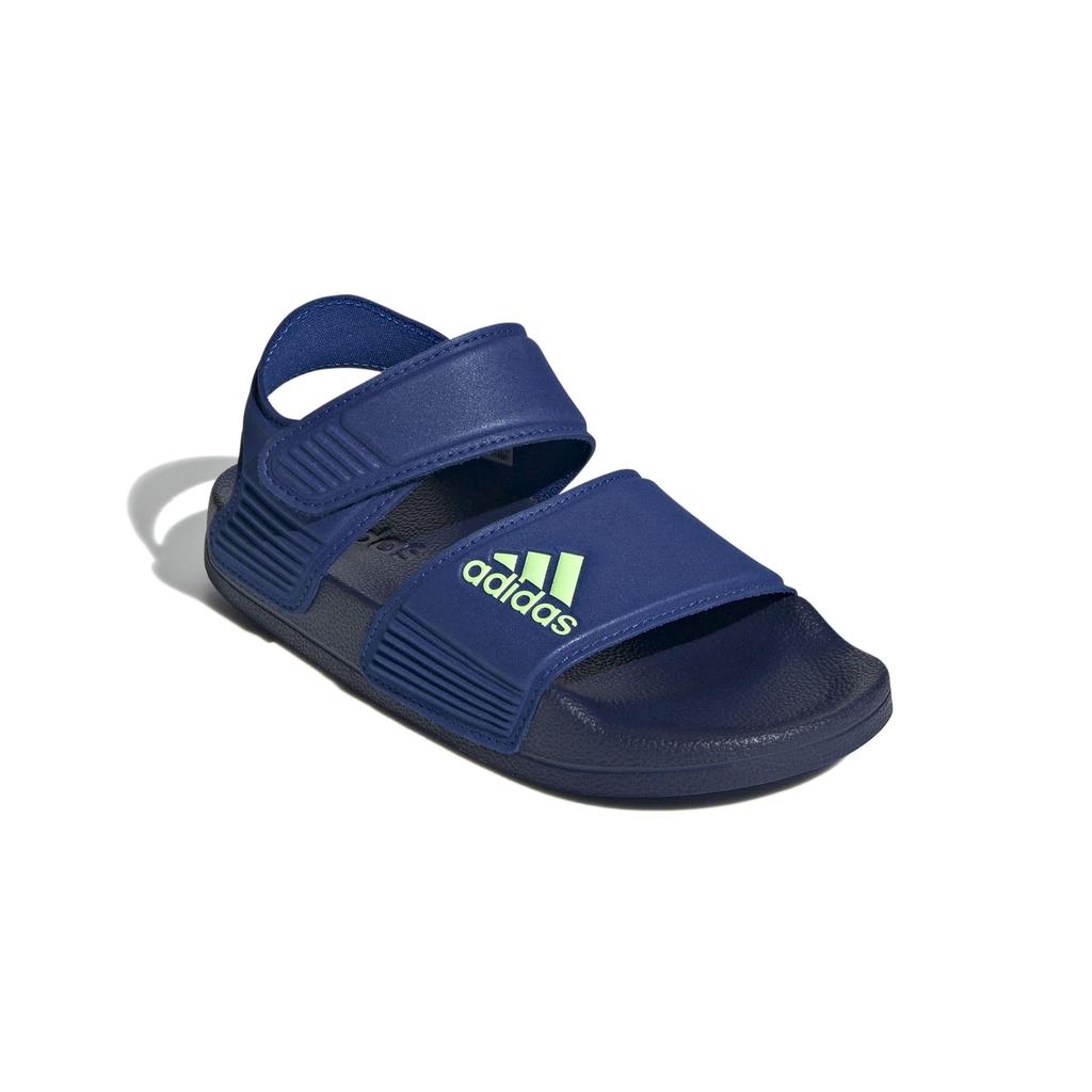 Adidas Junior Adilette Sports Boys and Sizes Team Royal Blue cm Sandals, Girls, 17-22cm, LWS09, Blue/Green Sparkle/Dark (ID2626), 19.0