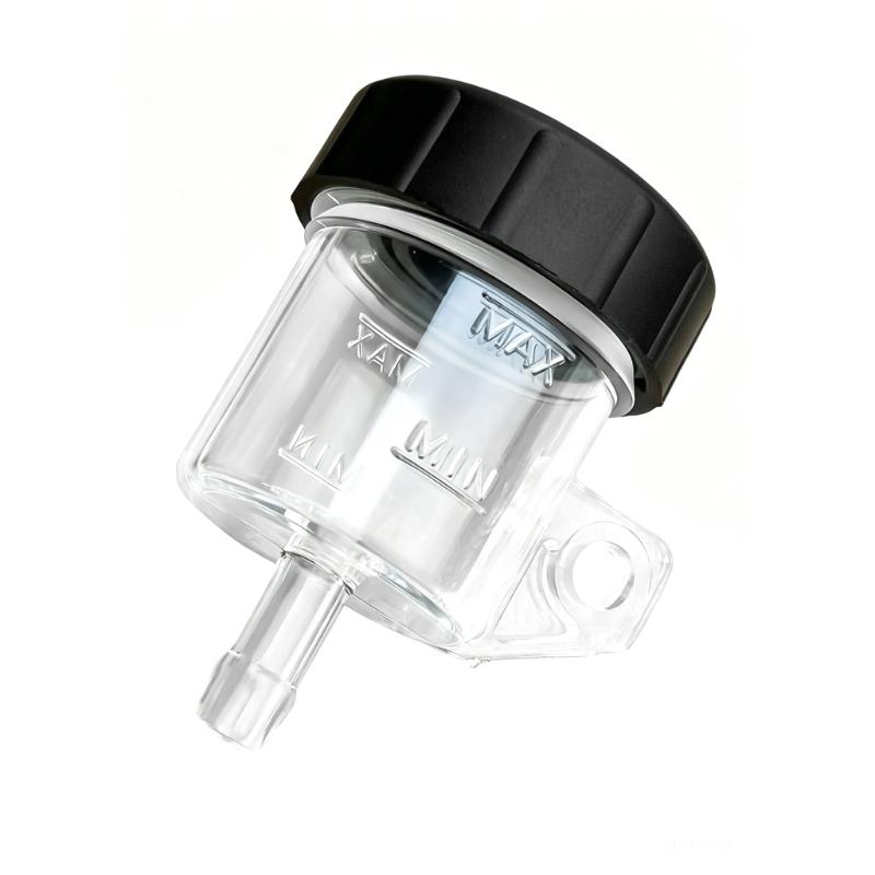Quality Motorcycle Brake Fluid Reservoir Oil Tank Transparent PC Material Leak Proof For Smooth Braking Performances