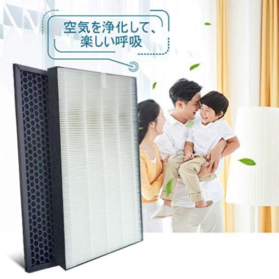 HIDBEA Dust Collection Filter Deodorizing Filter Air Purifier Filter HEPA Filter 1 Set of 2 Compatible Products FZ-D50HF FZ-D50DF