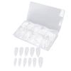 500pcs Transparent Coffin Long Fake Nails Artificial False Nails Tips Manicure Decal for Nail Salon