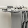 Grip Focused Z Form Trouser Hanger 5 Pack, Metal Closet Rail Holder for Pants Storage and Daily Closet Clothing Order