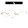 Irregular polygon jewelry sunglasses, new sunglasses, plain round face women's sunglasses