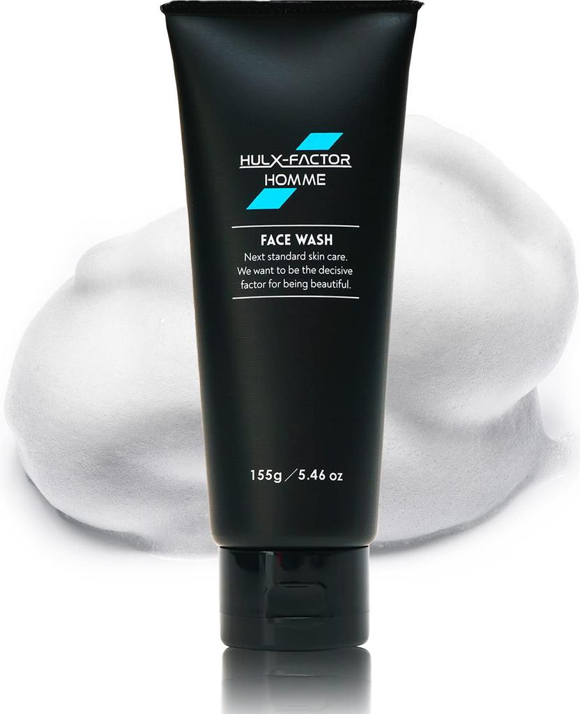 Hulk Factor Homme Facial Dense Low Sensitive Plant Stem 155g Men's Cleanser, Foam, Irritation, Skin, Cells,
