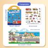 Silicone Jelly Stickers Quiet Book: DIY Educational Handmade Children's Sticker Book