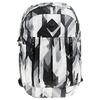 Polyester Nylon Backpack Regular Unisex Black/White Casual