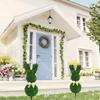 Artificial Artificial Bunny Topiary Green Easter Bunny Plant Boxwood Topiary Tree  Easter Themed