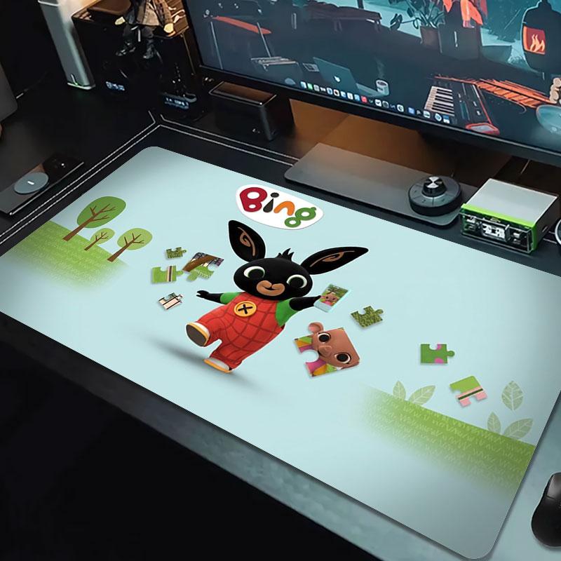 Bing Large Size Mouse Pad Large Gaming Table Cushion Non-slip Laptop Tablet Big Mousepad XXL Mat Mini PC Playmat With Lock edge
