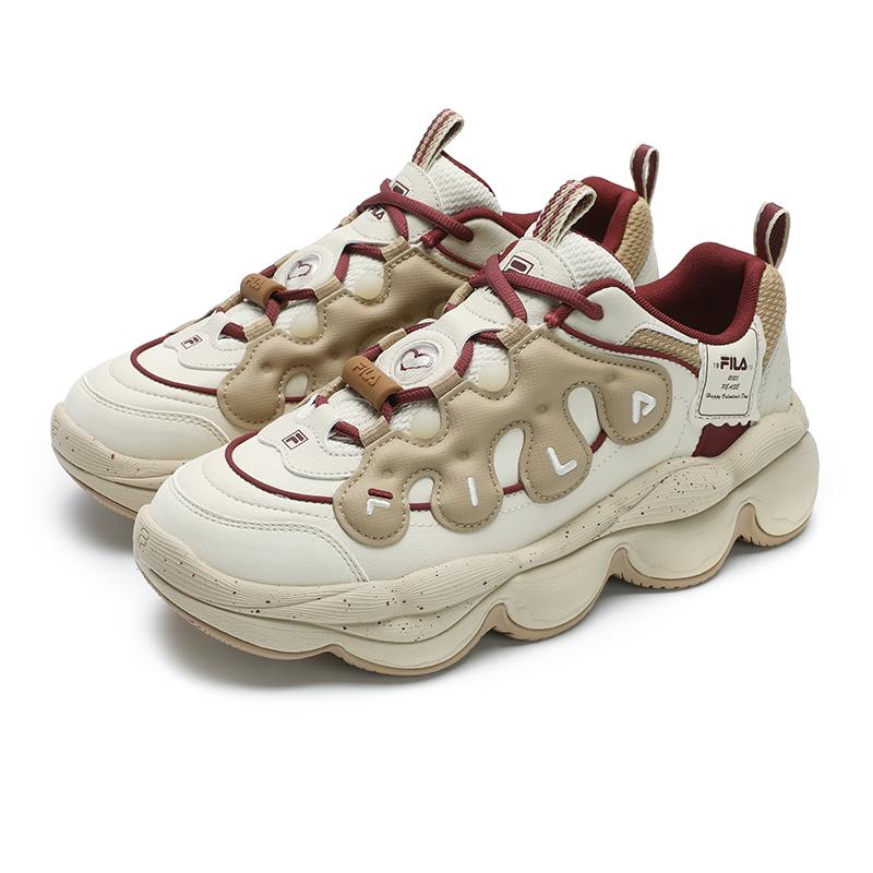 Fila Pease Vday Retro Sports Casual Daily Commuting Versatile Shock Absorbing Wear Resistant Low Top Lifestyle Shoes Men Sneaker F12M512144FAR