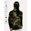 Men's Outdoor Fishing Hooded Long Sleeve Shirt, Sports Top
