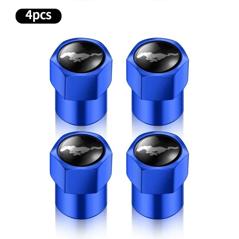 Car Sticker Ford 4pcs Car Wheel Air Valve Stem Cover Caps For Ford Mustang Shelby GT Fender Zapatillas Miniatura Gt 2015 2012 Ca