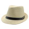 Summer Straw Hat, Beach Hat, Summer Straw Woven Belt Top Hat, Crimped British Hat, Jazz Hat, Men'S Custom Seaside Sun Hat