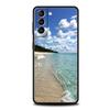 Sea blue Sky beach Phone Case For Samsung Galaxy S23 Ultra S22 S21 S20 FE 5G S10 S10E S9 S8 Plus Note 20 Silicone Cover Bumper