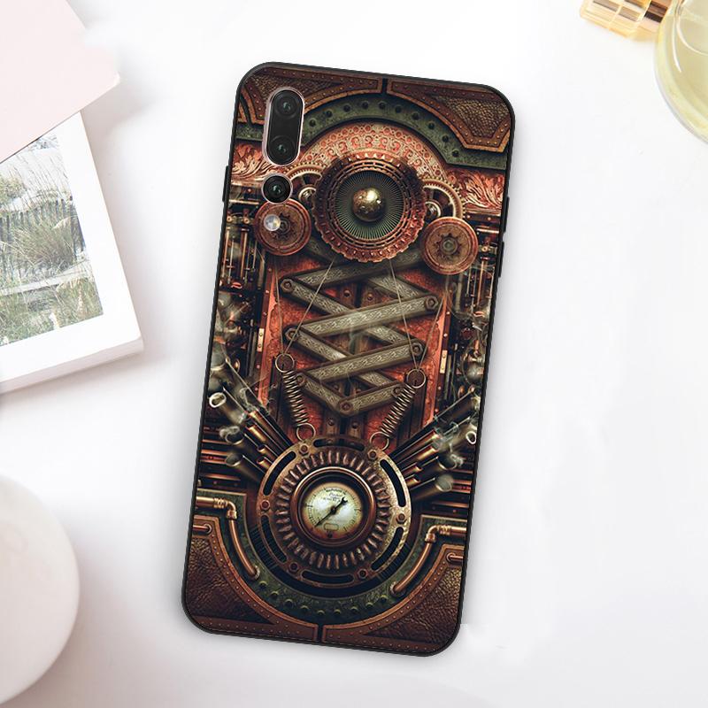 

Стимпанк Механический с шестеренками Для Huawei Nova Y73 Y72 Y90 Y70 Y60 Y91 Y61 12s 12i 11i 8i 9 10 SE P60 P30 Pro P40 Lite Чехол Huawei Nova 12i