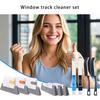 7Piece Comprehensive Window Track and Grooves Cleaning Brush Set for Deep Dust Removal Cleaner Effective Scrub Tool
