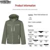Set de lucru din fleece camuflaj cu glugă pentru bărbați