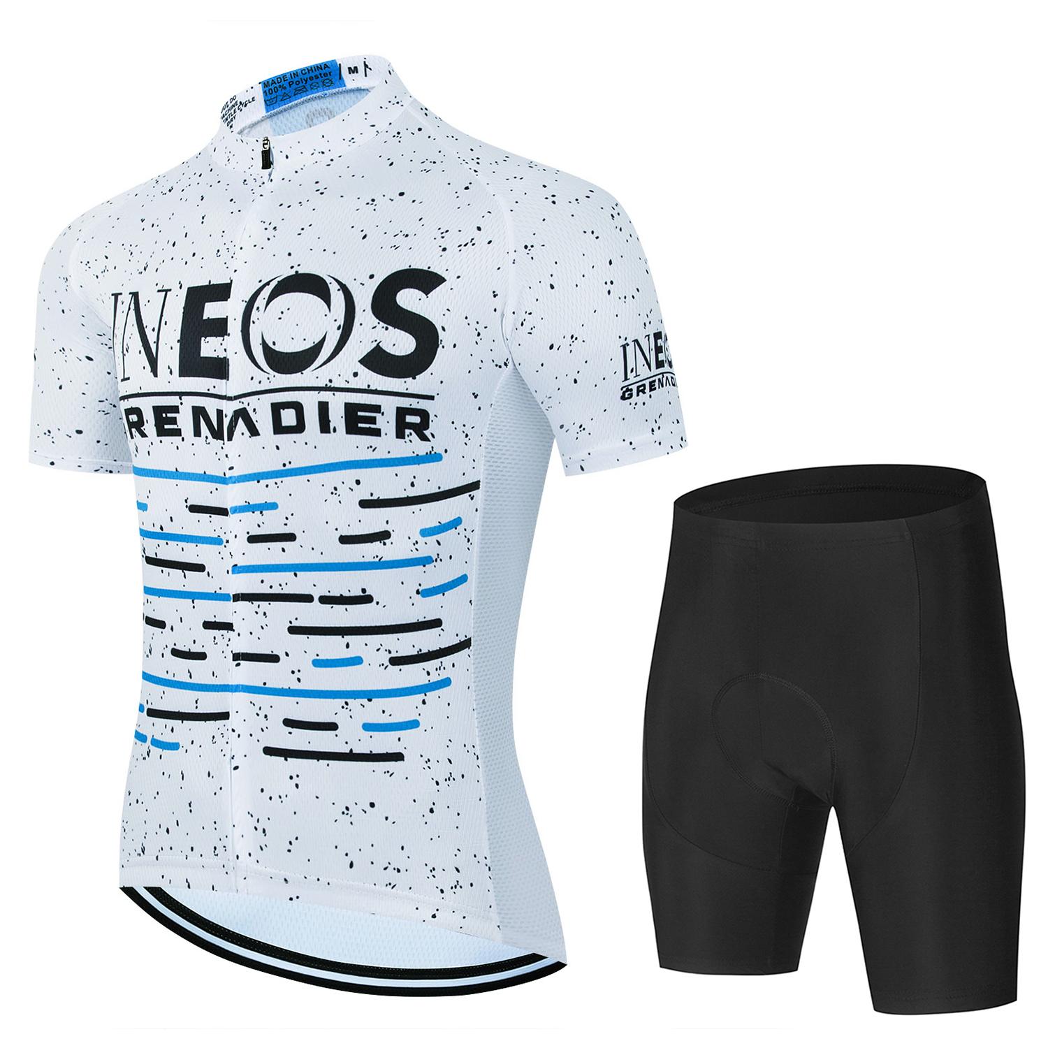 

2026 Summer Breathable Cycling Suit Set Clothing Men s Cycling Shorts Man Mtb Mens Cycling Clothes Men s Sportswear Set Sports Bicycles Summer Bike Asian Size - S