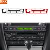 For Jaguar X-TYPE 2001-2009 Real Carbon Fiber Stickers Central Radio CD Control Panel Cover Car Accessories Interior Decorative