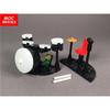 Set  MOC Bricks DIY MOC Drum Kit Set Music Equipment Microphone Drumsticks building Blocks Action Figure Kids Dolls Gifts