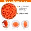 100Pcs 12mm Silicone Lentil Beads Round Spacer Beads Silicone Abacus Bead DIY Bracelet Necklace Handmade Jewelry Accessories