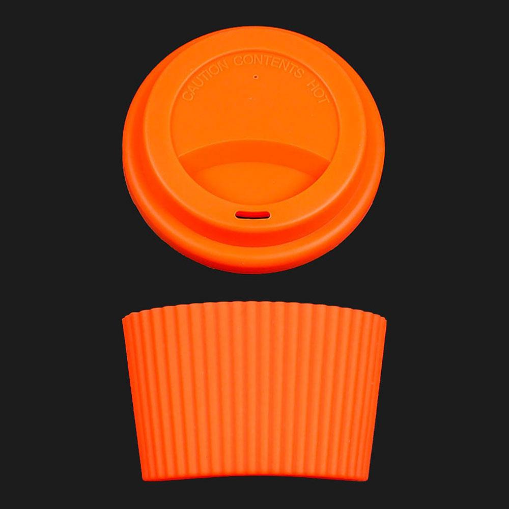Silicone World 2PCS/Set Silicone Coffee Cup Cover Heat Insulation Anti Slip Cup Sleeve Mug Glass Cup Cover Anti-Dust Cup Lids