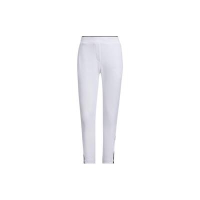 Pantalon 7/8 Aeroready à 3 bandes Color Block Golf Pantalon de sport tricoté Pantalon femme Blanc IK9789